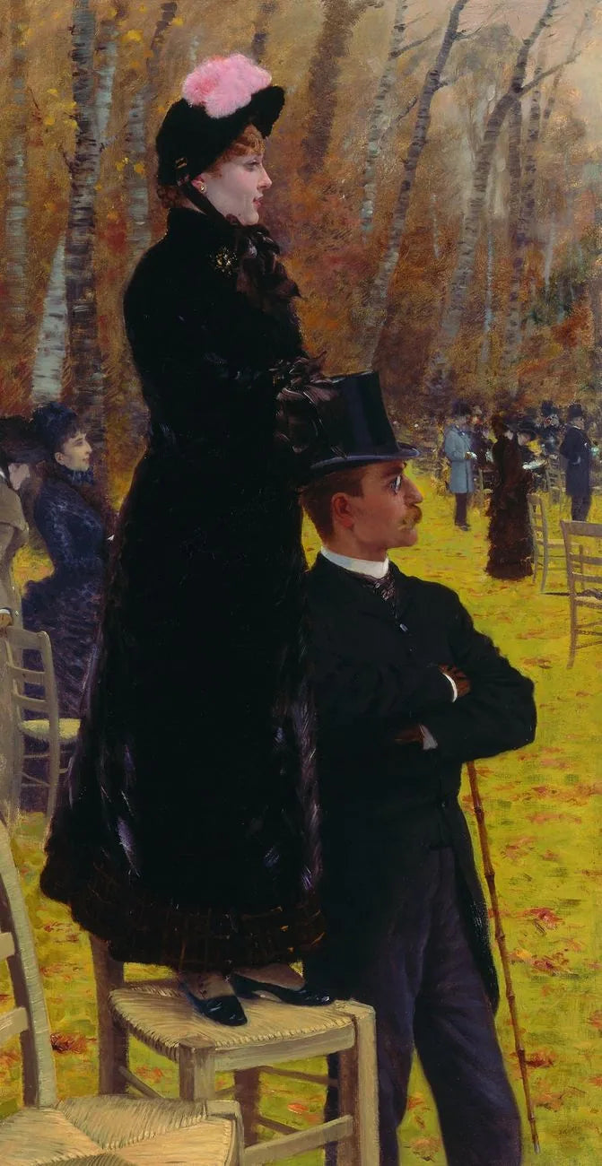 Auteuil Yarışlarında - Sandalyede - Giuseppe De Nittis