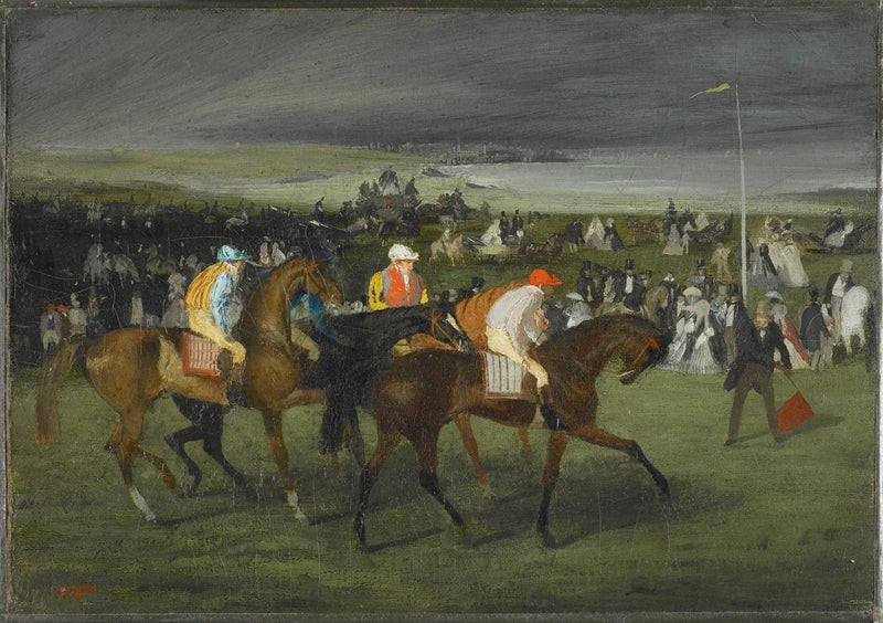 Yarışlarda, başlangıç - Edgar Degas