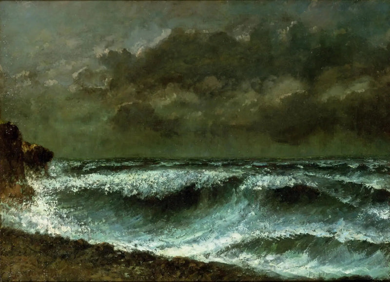 Ufukta Fırtına Öncesi - Gustave Courbet