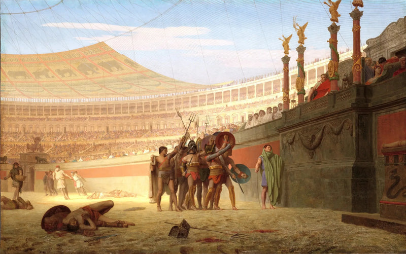 Ave Sezar, morituri seni selamlıyor - Jean-Léon Gérôme