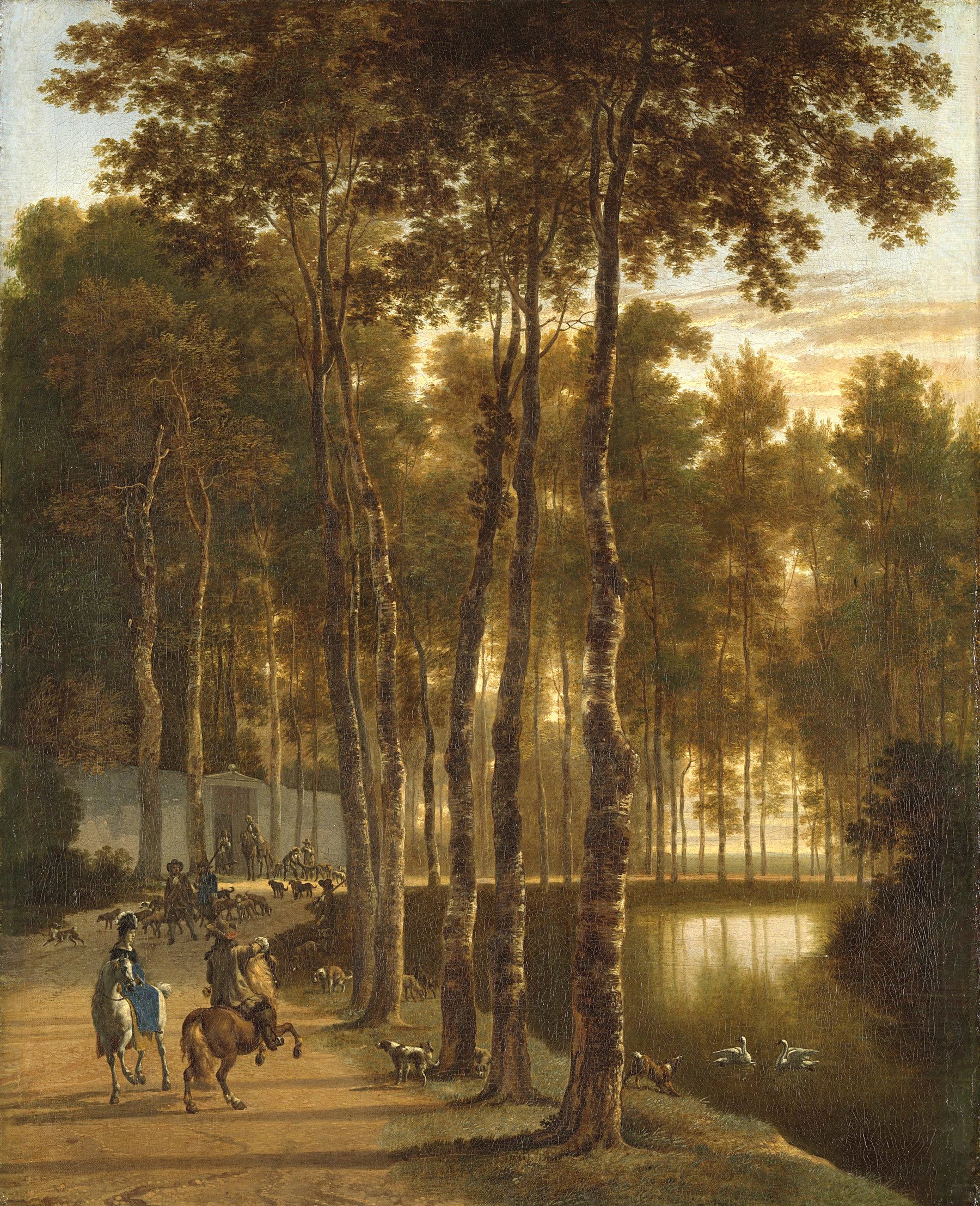 L'avenue des bouleaux - Jan Hackaert