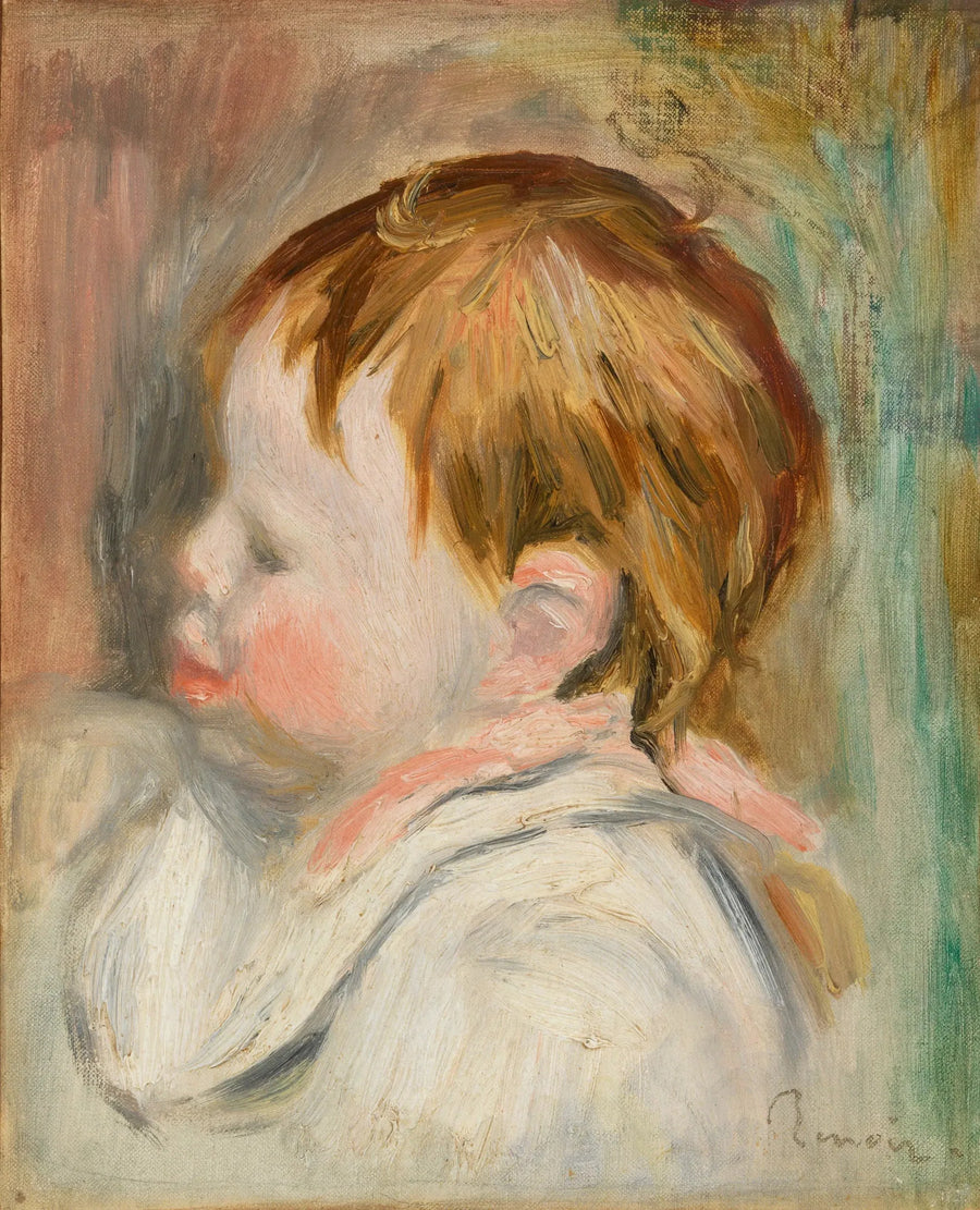Bebek Başlığı (Çocuk Başlığı, soldan profil) - Pierre-Auguste Renoir