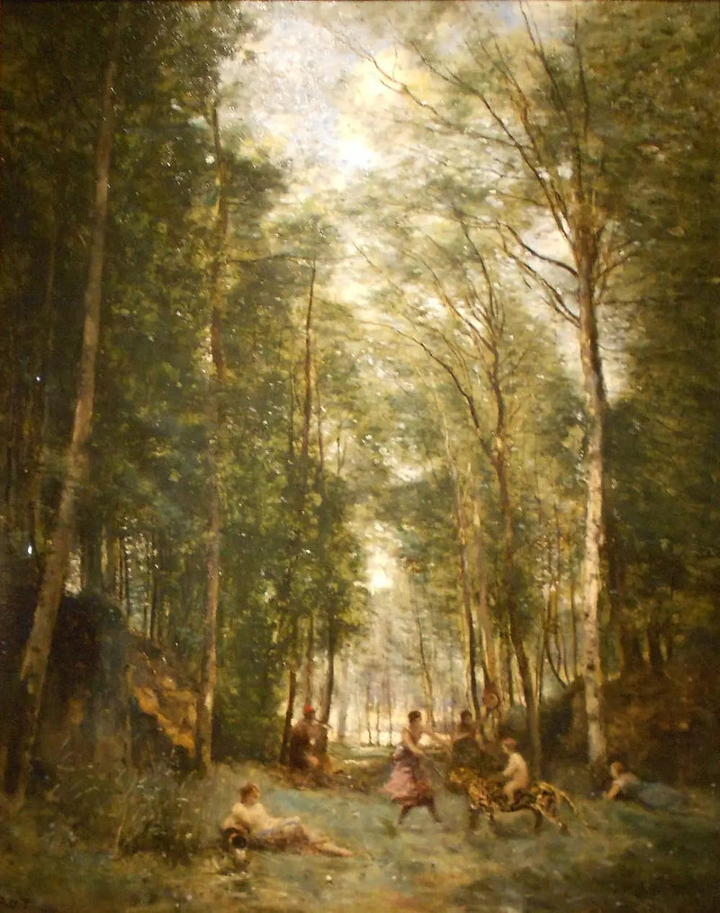 İlkbahar Bacchanale: Marly-le-Roi Anısı - Jean-Baptiste Camille Corot