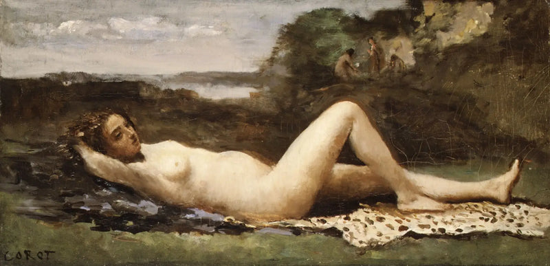 Bacchante bir manzarada - Jean-Baptiste Camille Corot