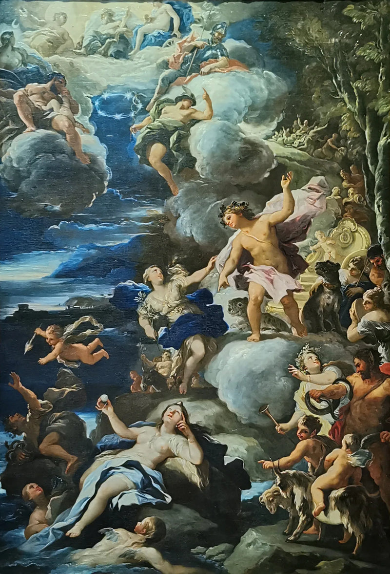 Bacchus ve Ariane - Luca Giordano