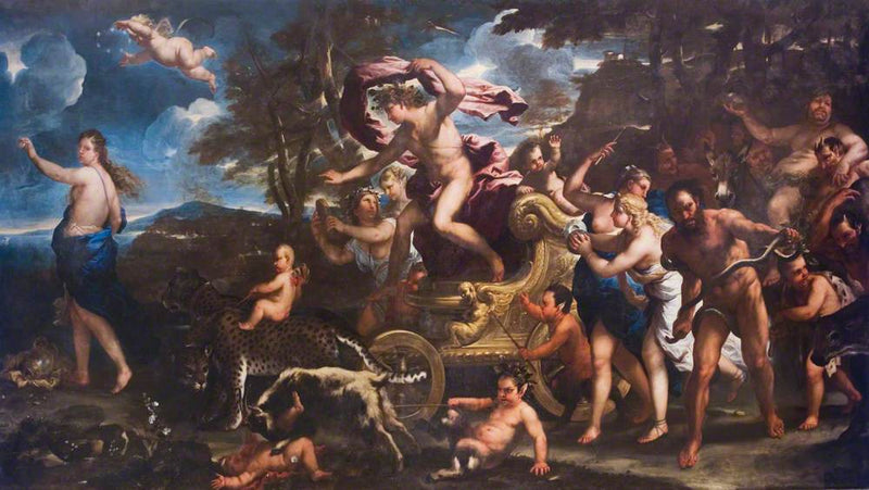 Bacchus ve Ariane - Luca Giordano
