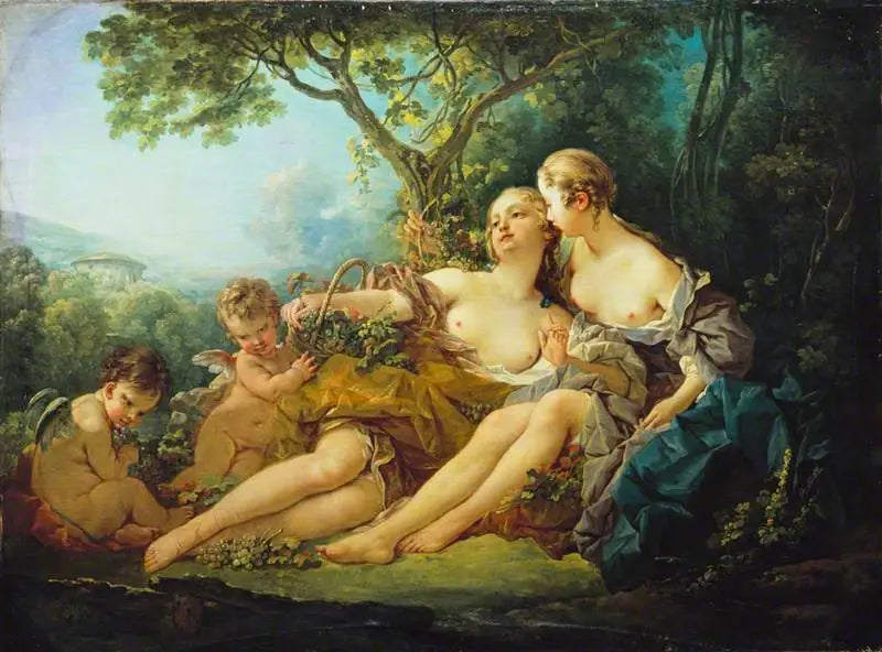 Bacchus ve Érigone - François Boucher