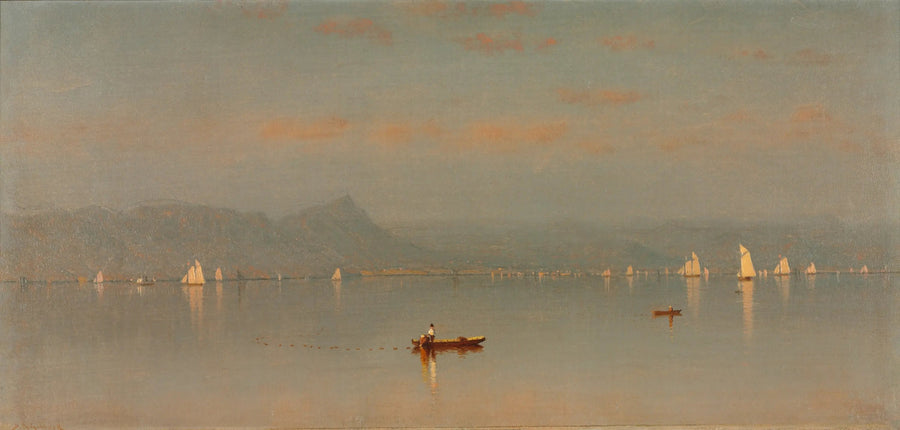 Baie de Haverstraw - Sanford Robinson Gifford image 1 reproduction d’œuvre d’art à l’huile