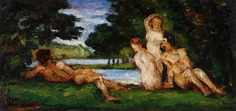 Banyo Yapan Erkekler ve Kadınlar - Paul Cézanne