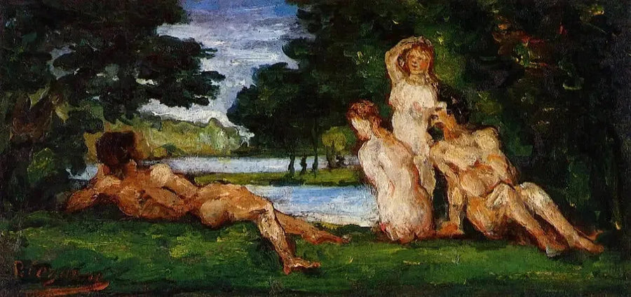 Banyo Yapan Erkekler ve Kadınlar - Paul Cézanne