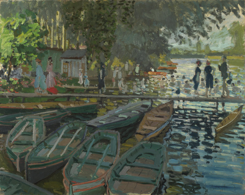 La Grenouillère W135'te Yıkananlar - Claude Monet