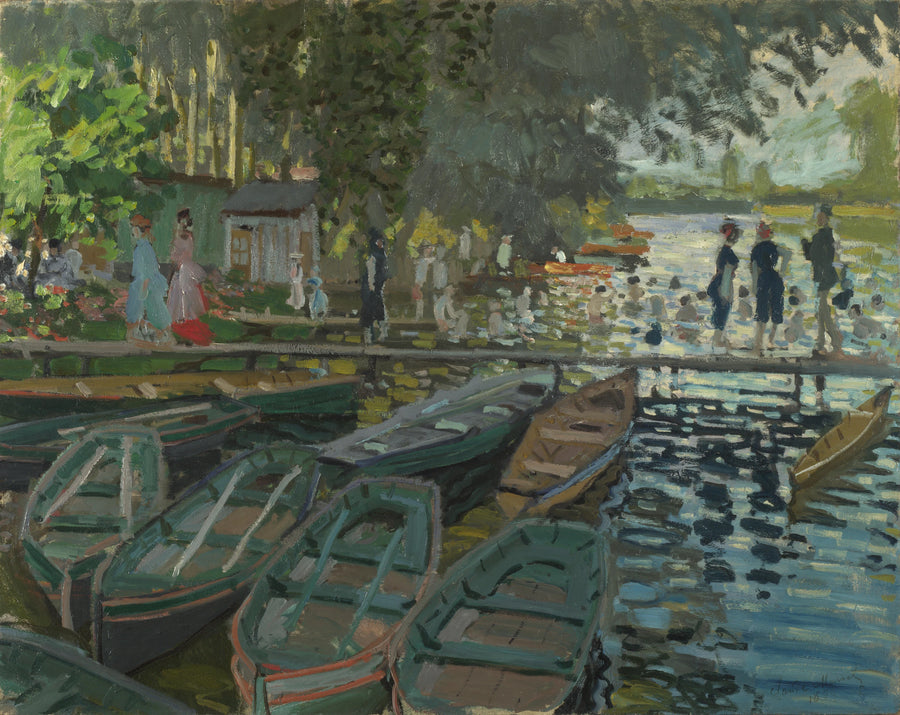La Grenouillère W135'te Yıkananlar - Claude Monet