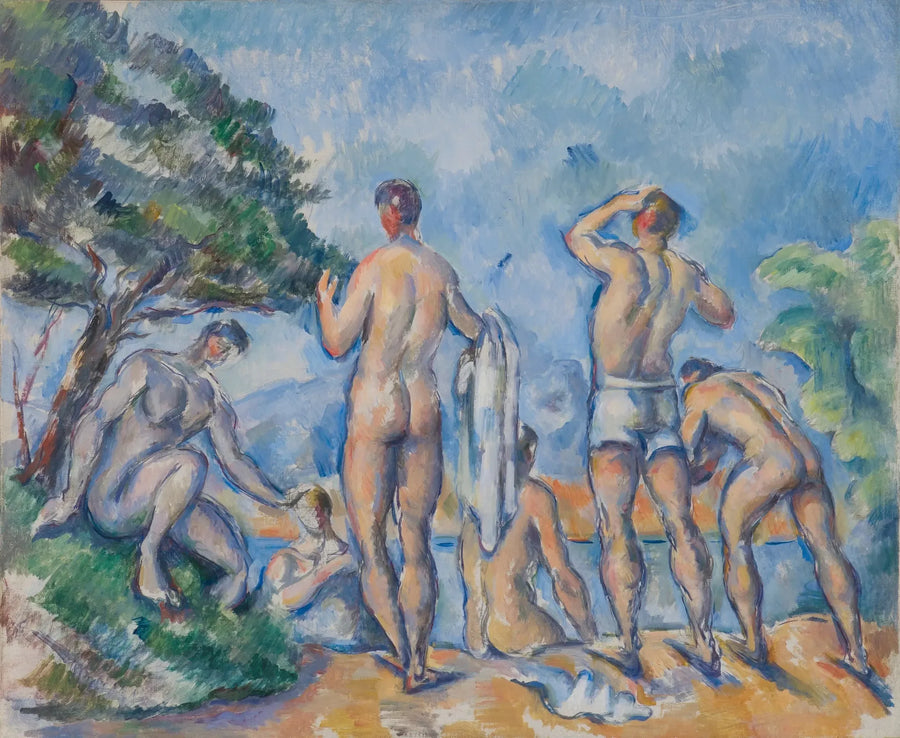 Banyo Yapanlar - Paul Cézanne