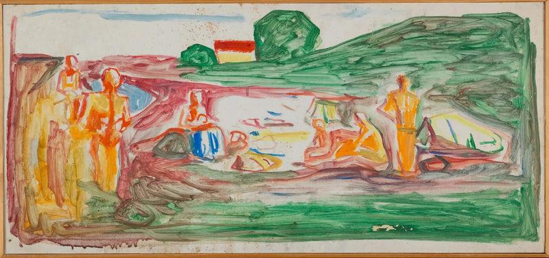 Plajda Yüzenler - Edvard Munch