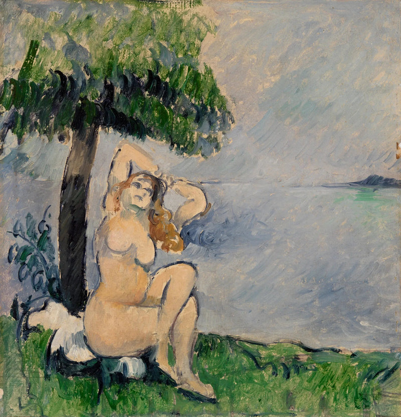 Deniz Kenarında Banyo Yapan Kadın - Paul Cézanne