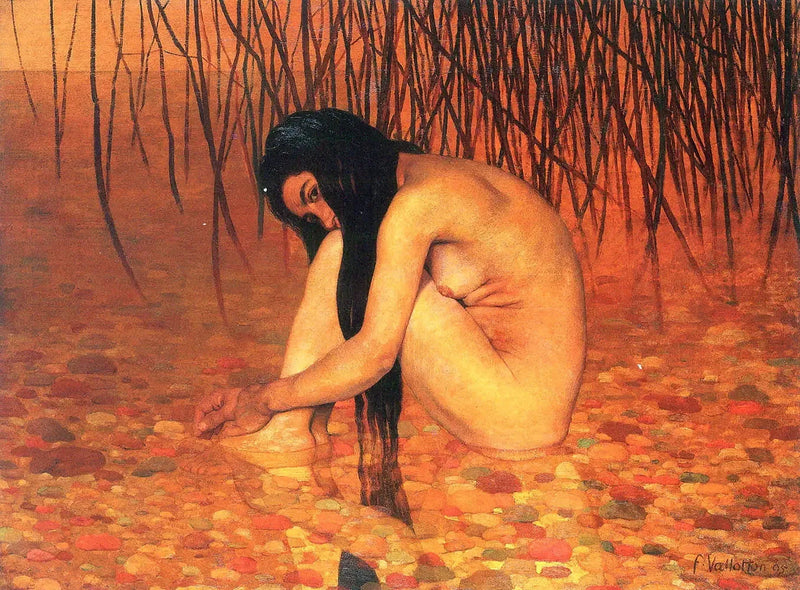 Rüya Yapan Kadın ve Kamışlar - Félix Vallotton