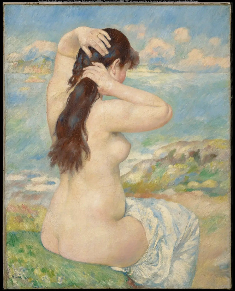 Saçını yapan yüzücü - Pierre-Auguste Renoir