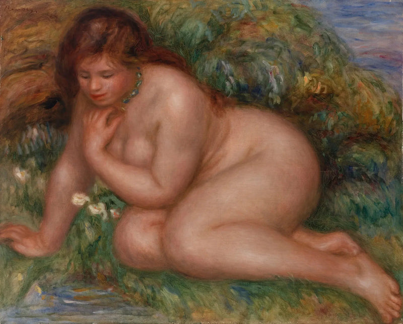 Suda kendine bakan yüzücü - Pierre-Auguste Renoir
