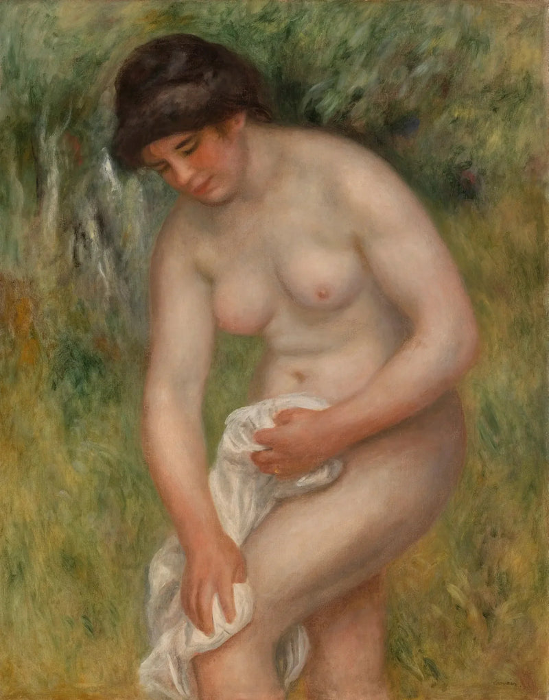 Kurulan Banyo Yapan (Banyo Yapanı Kurulama) - Pierre-Auguste Renoir