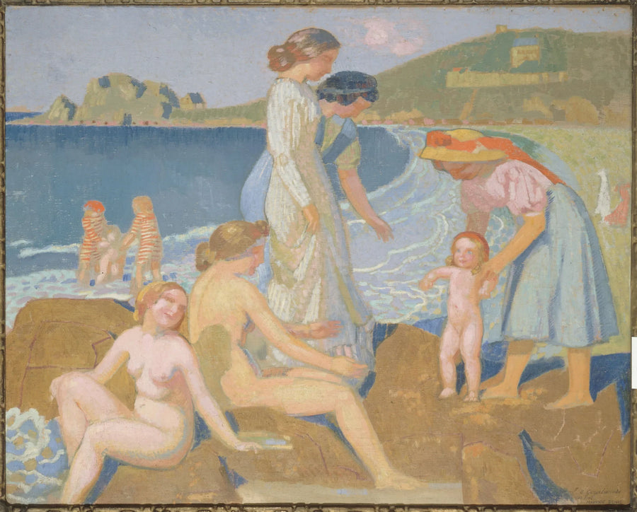 Perros-Guirec'ta Yüzücü Kadınlar - Maurice Denis