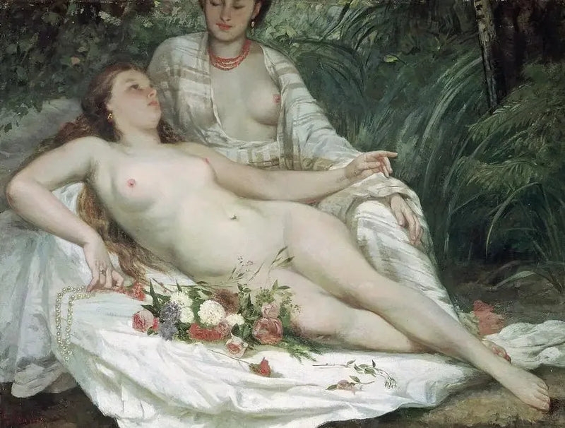 Yüzücüler - Gustave Courbet