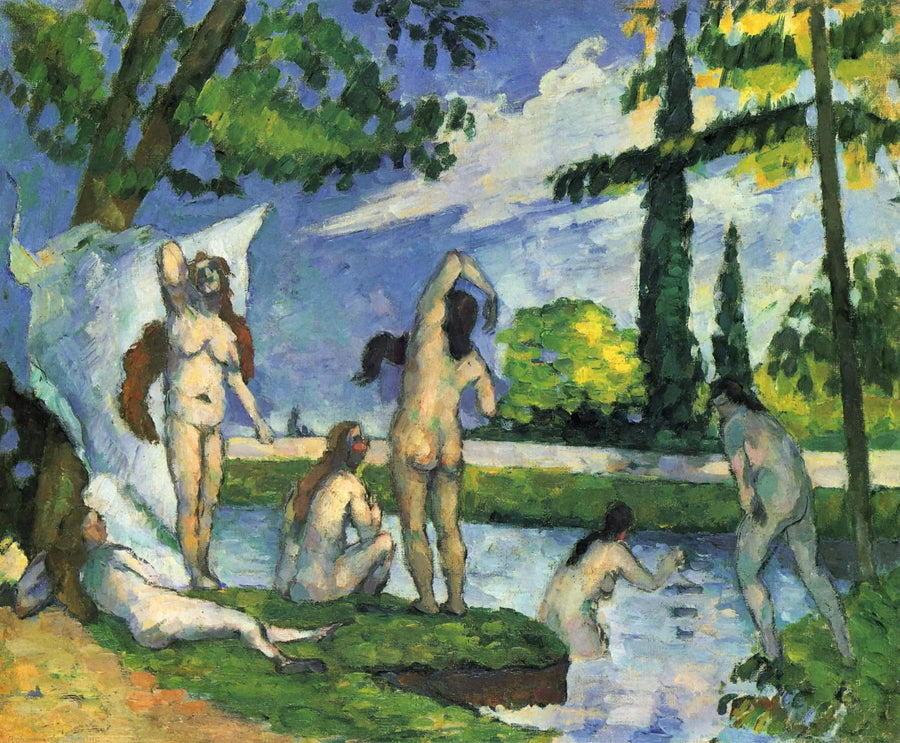 Banyo Yapanlar - Paul Cézanne