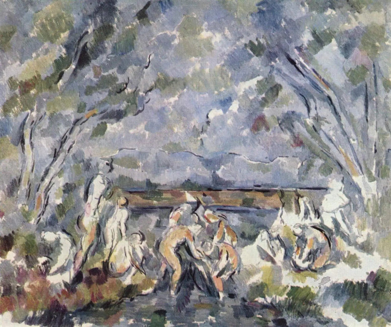 Banyo Yapanlar - Paul Cézanne