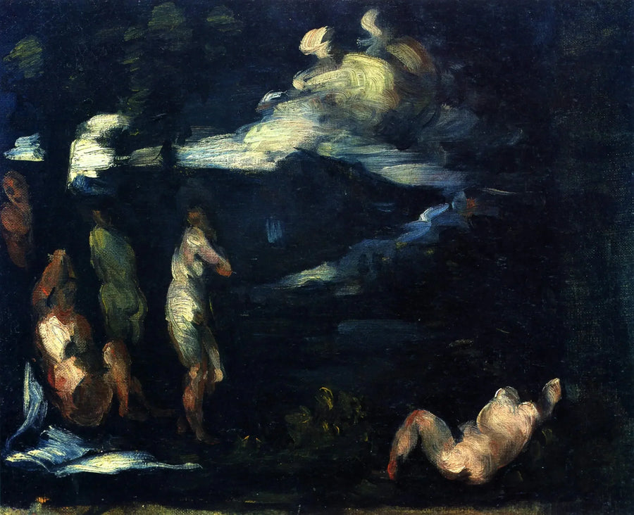 Banyo Yapanlar - Paul Cézanne
