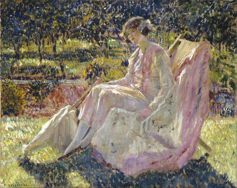 Güneşlenme Şezlongu - Frederick Carl Frieseke