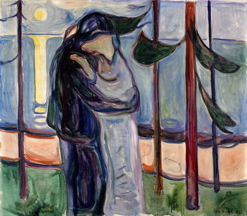 Plajda Öpücük - Edvard Munch