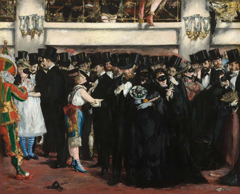 Opera'da Maskeli Bal - Édouard Manet
