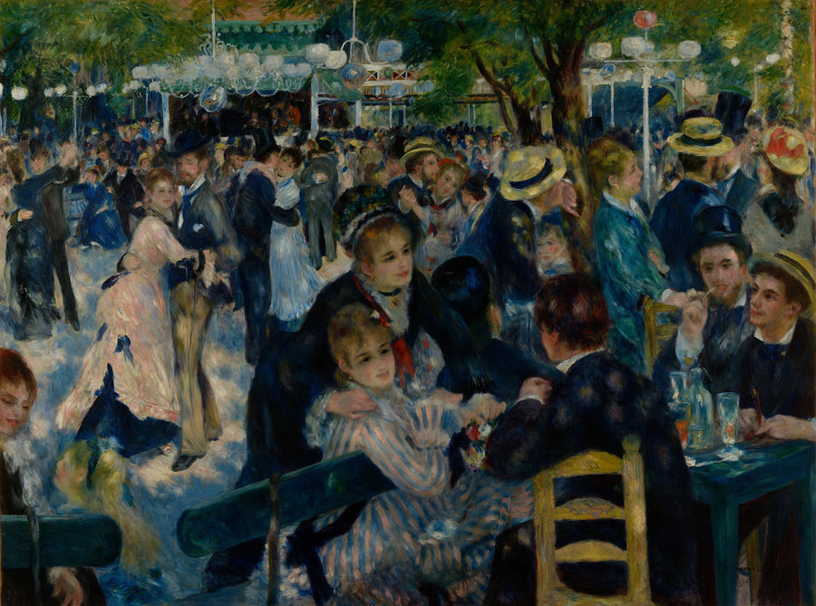 Bal du moulin de la Galette peint par Pierre-Auguste Renoir en 1876