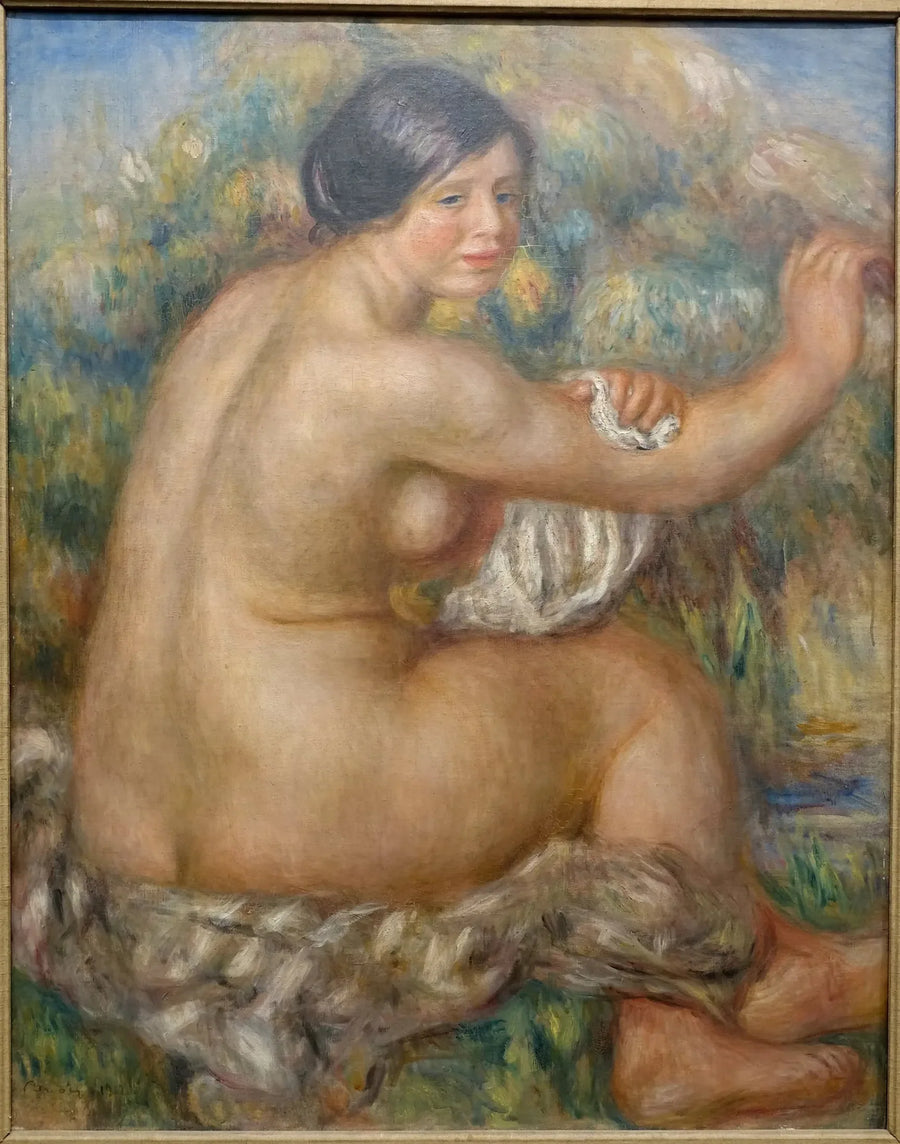 Sağ kolunu silen Banhista - Pierre-Auguste Renoir
