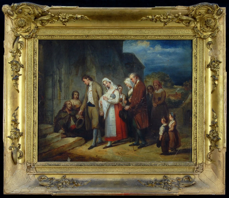 Köyde vaftiz - Ary Scheffer