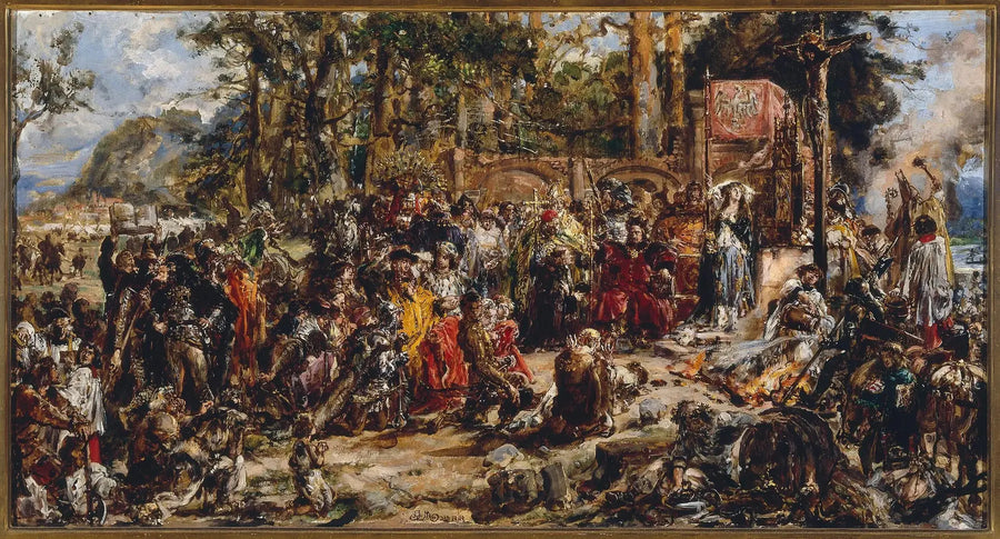 Lityanya Vaftizi, « Polonya Medeniyet Tarihi » serisinden - Jan Matejko