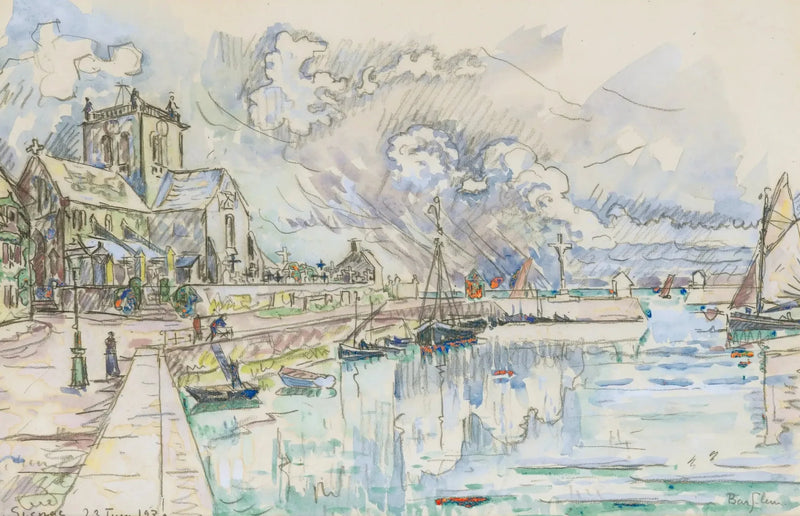 Barfleur, limanı - Paul Signac