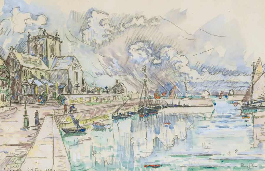 Barfleur, limanı - Paul Signac