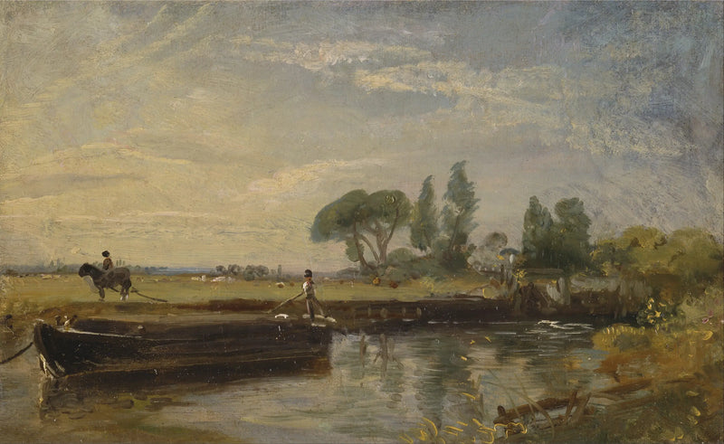 Flatford Kanalı Altındaki Barge - John Constable