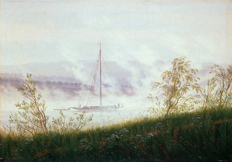 Sabah sisinde bir kayık - Caspar David Friedrich