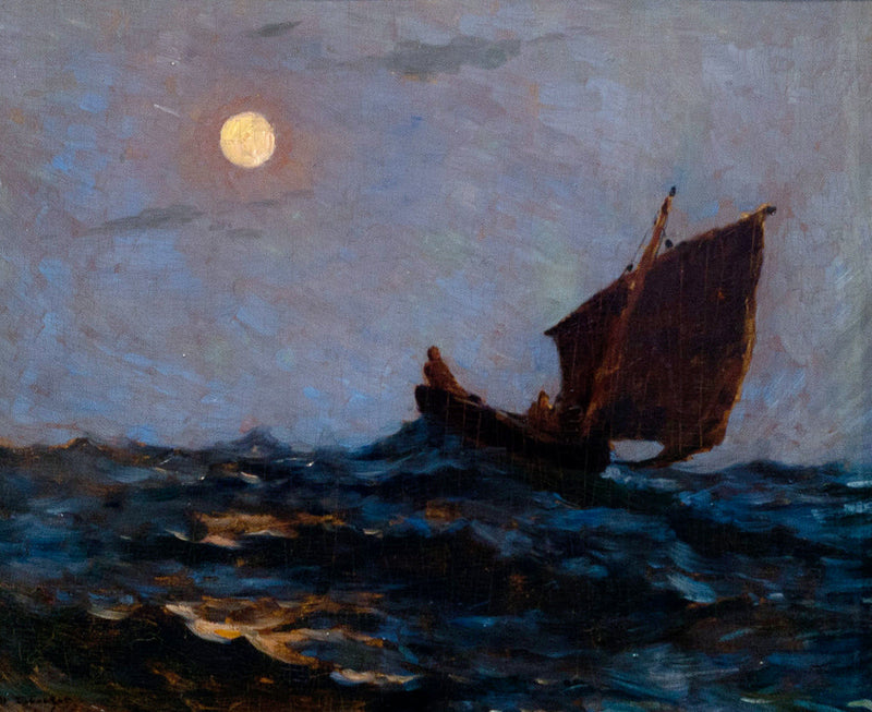 Balıkçı Sandalı Sisler İçinde - Henri Le Sidaner