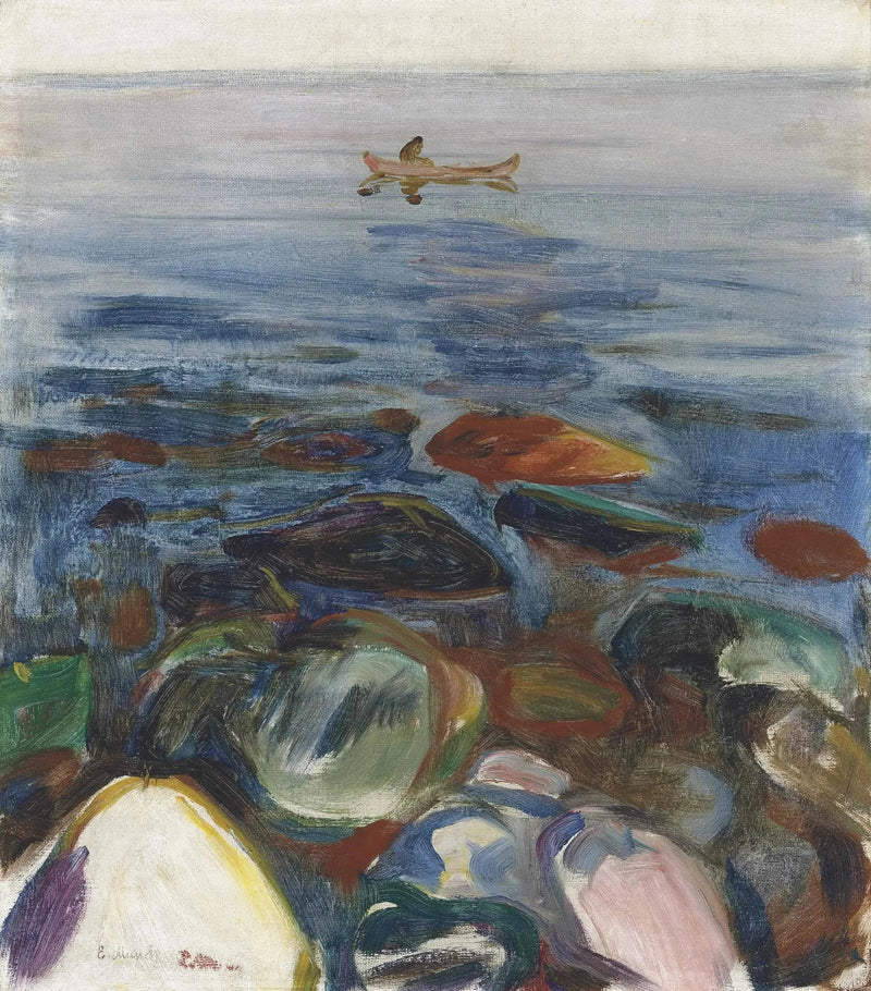 Denizdeki Kayık - Edvard Munch