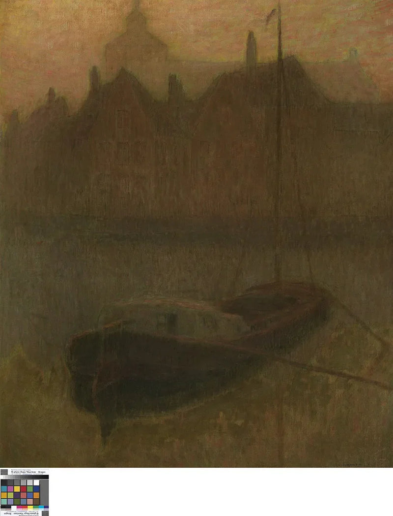 Kanal Üzerinde Sandal (Sabah) - Henri Le Sidaner