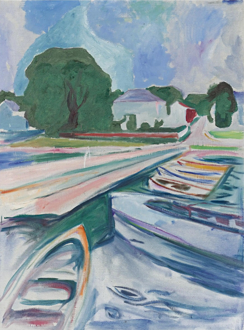 Åsgårdstrand'daki Kayıklar - Edvard Munch