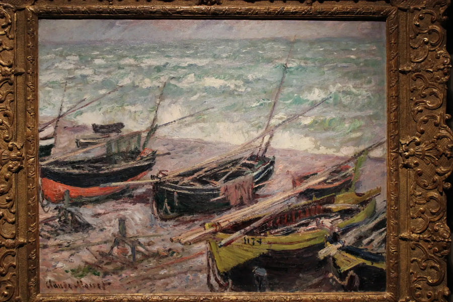 Étretat'ta Balıkçı Kayıkları - Claude Monet