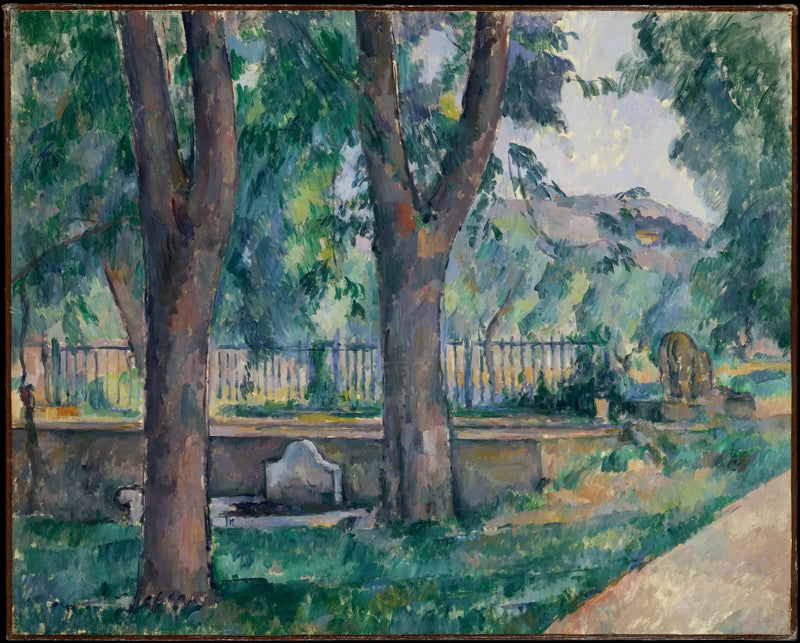 Jas de Bouffan'daki Havuz ve Çamaşırhane - Paul Cézanne