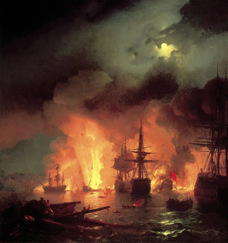 Tçeşme Savaşı - Ivan Aïvazovski