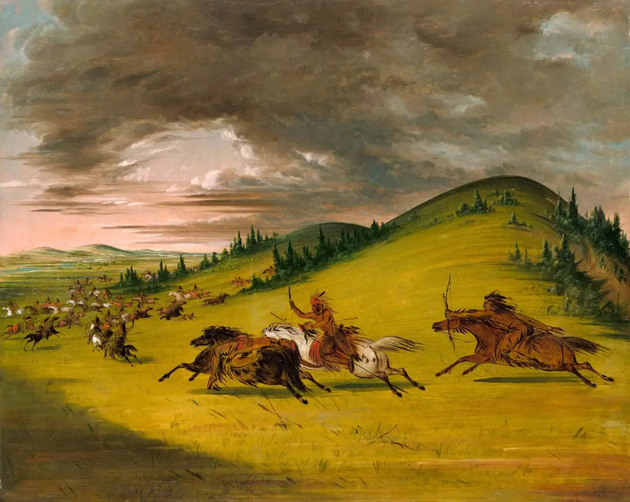 Sioux ve Sac ve Fox Arasında Savaş - George Catlin
