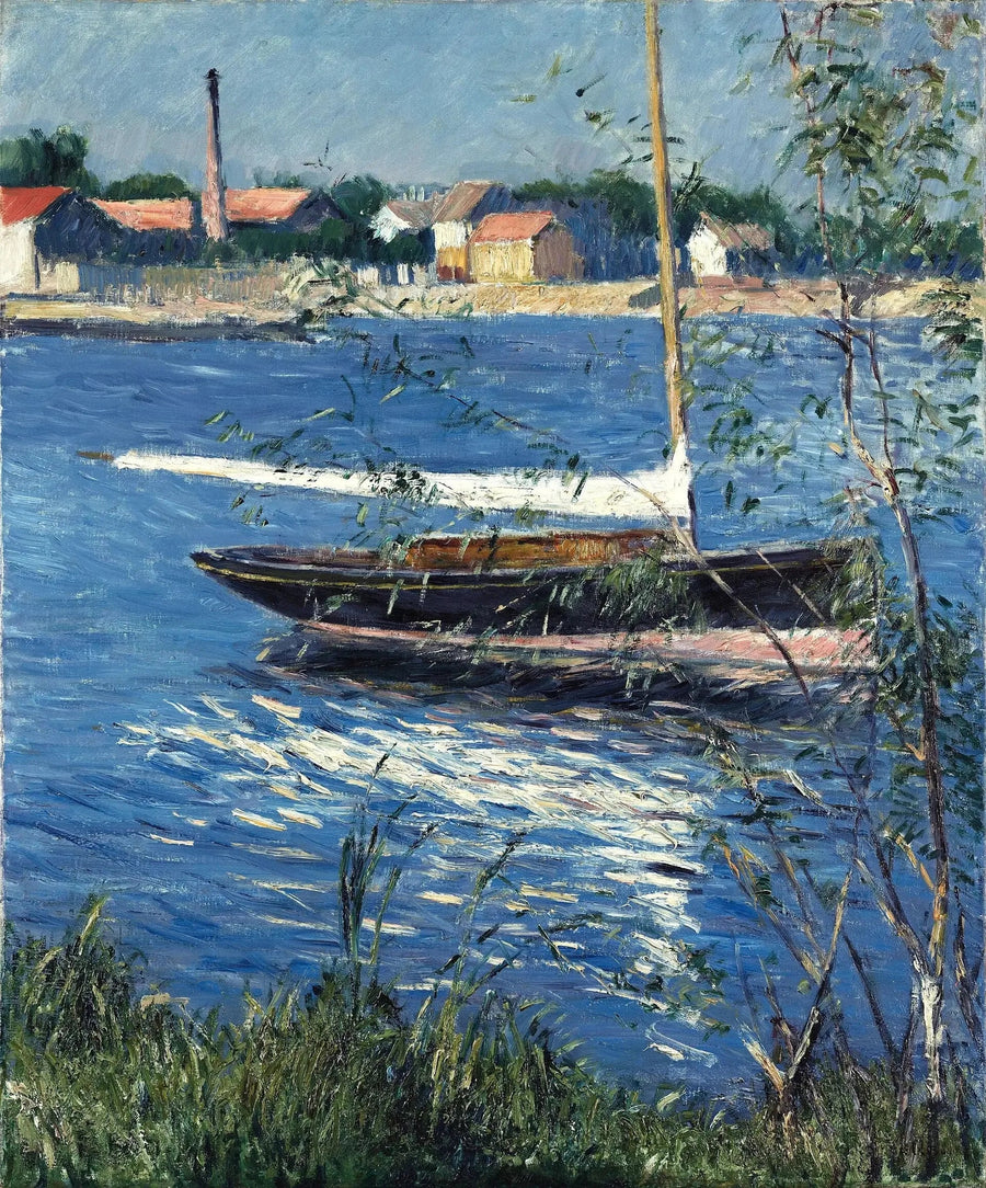 Seine Nehri'nde Argenteuil'de Demirlemiş Bot - Gustave Caillebotte