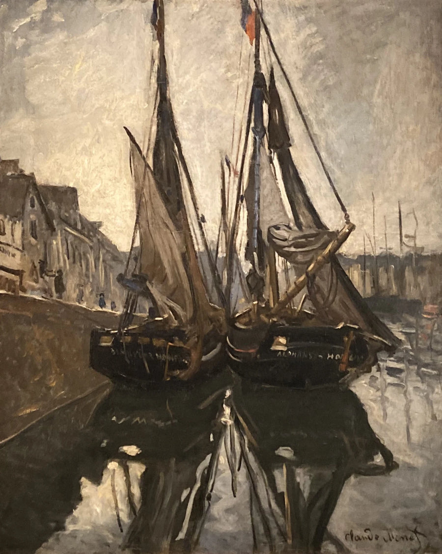 Honfleur W116'da balıkçı teknesi - Claude Monet