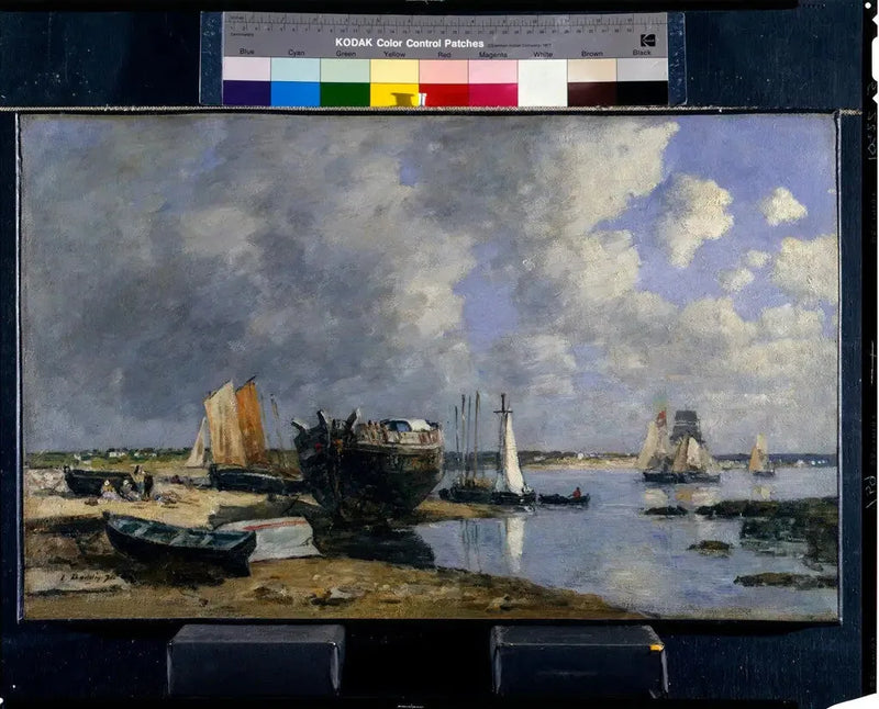 Demirlemiş Botlar ve Köprü Başında - Eugène Boudin
